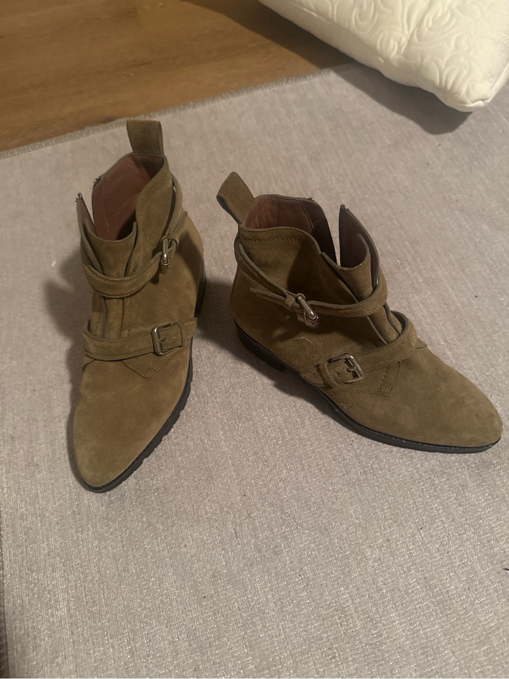 Tabitha Simmons Pink Leather Ankle Boots